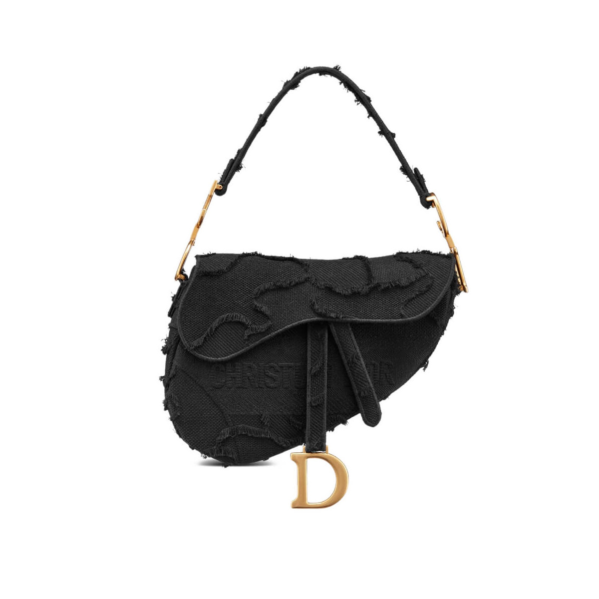 Christian Dior Saddle Bag in Camouflage Embroidery M0446