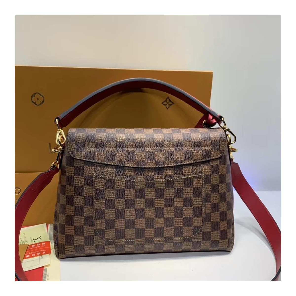 Louis Vuitton Damier Ebene Canvas Beaubourg MM N40176