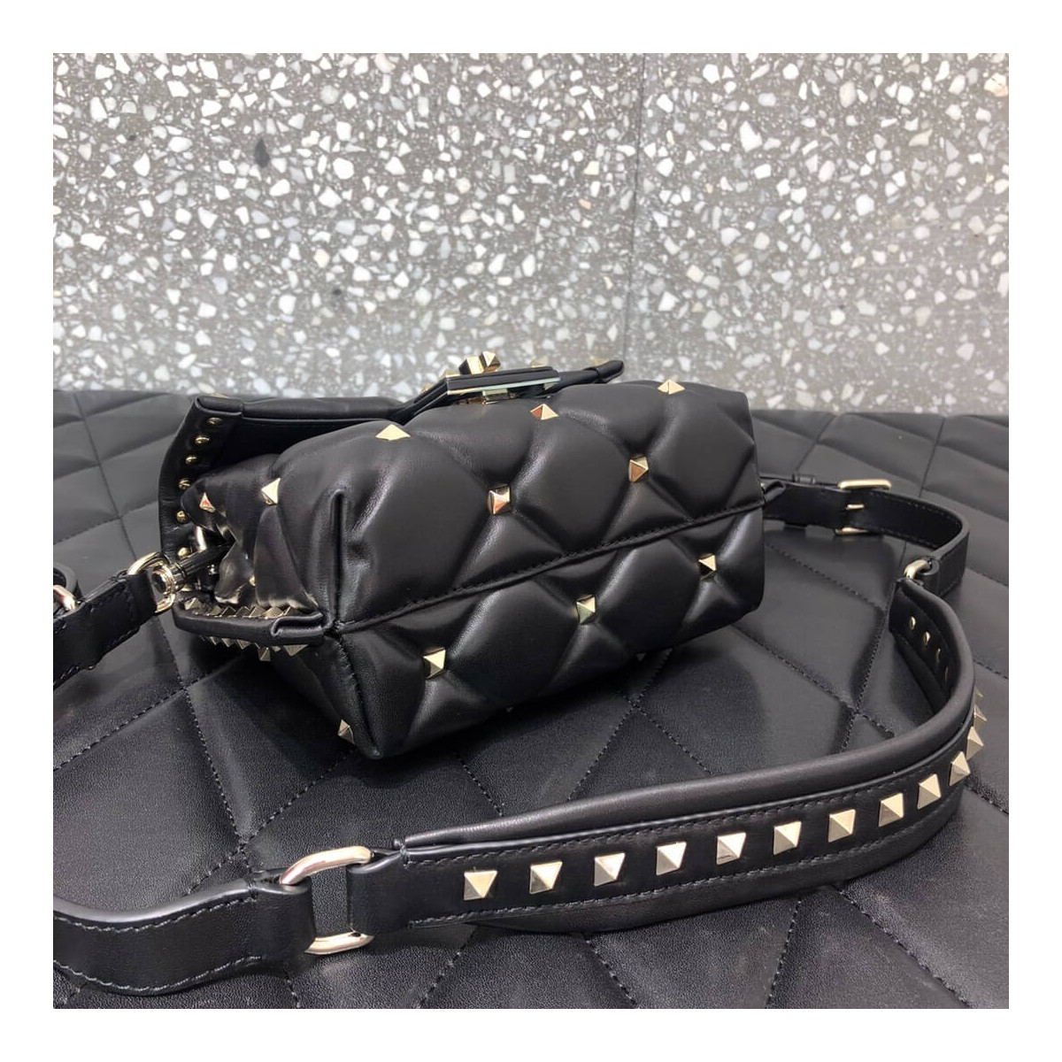 Valentino Garavani Candystud Mini Leather Shoulder Bag 0220