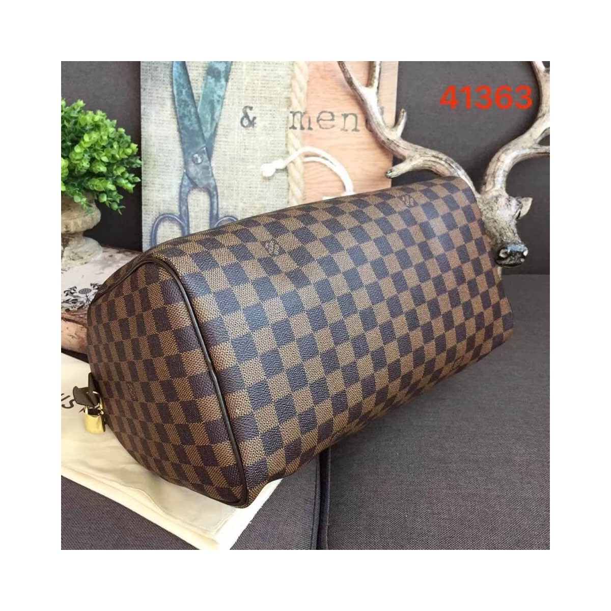 Louis Vuitton Damier Ebene Canvas Speedy 35 N41363