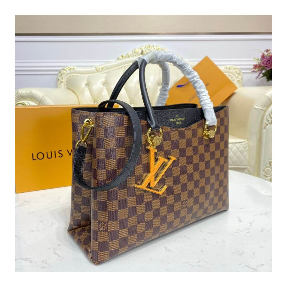 Louis Vuitton Damier Ebene Canvas LV Riverside N40052