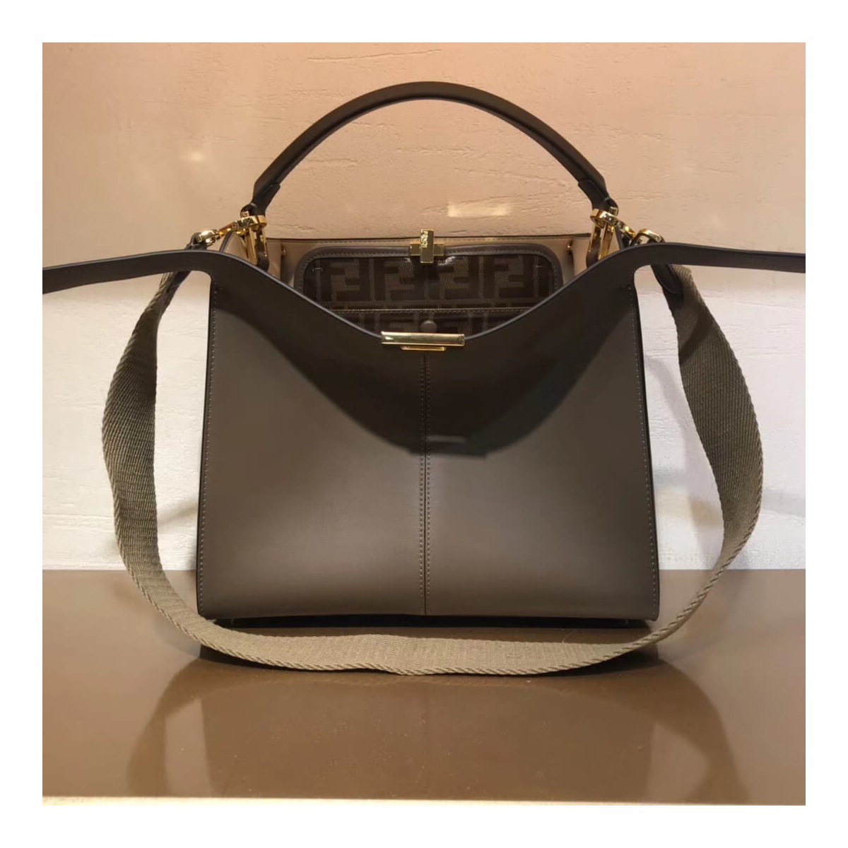 Fendi Peekaboo X-Lite Medium Calfskin Bag 8BN310