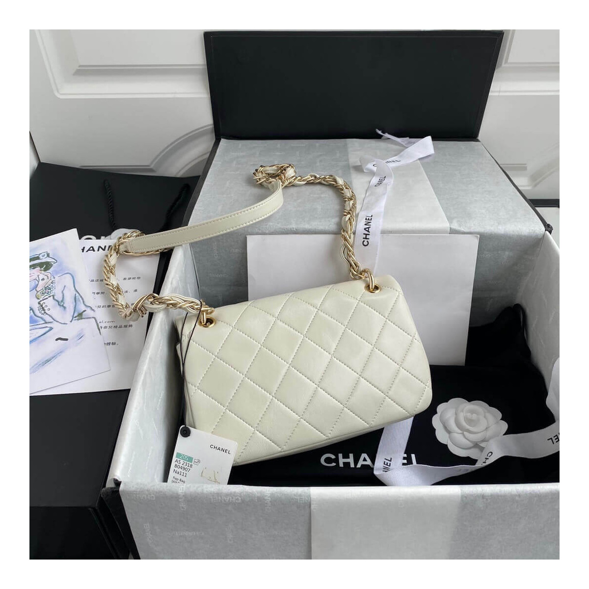 Chanel Lambskin Medium Flap Bag AS2318