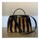 Fendi Peekaboo Iconic Medium Black Mink Bag 8BN290