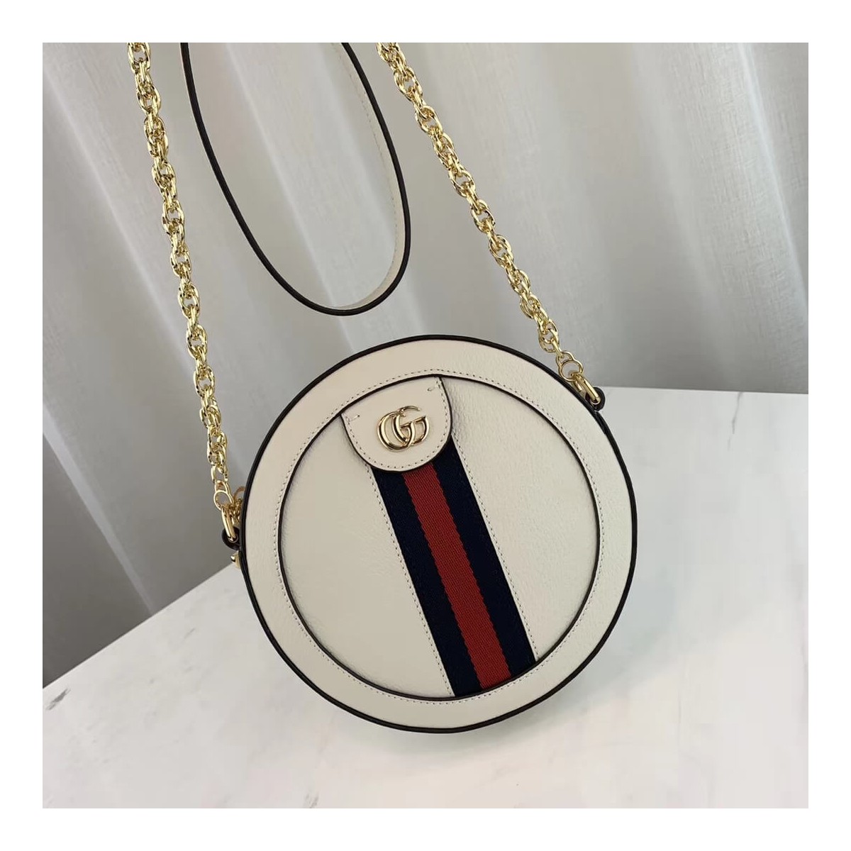 Gucci Ophidia Mini Round Shoulder Bag 550618