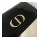 Christian Dior Black 30 Montaigne Patent Calfskin Wallet On Chain S2059