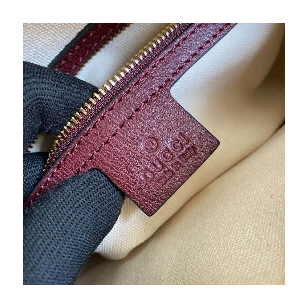 Gucci Horsebit 1955 Small Bag in Burgundy 645454