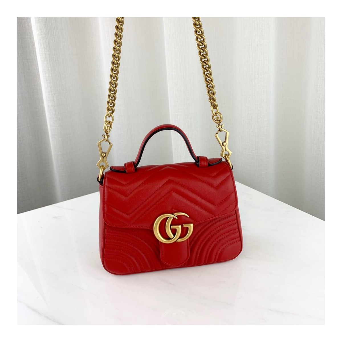 Gucci GG Marmont Mini Top Handle Bag 547260