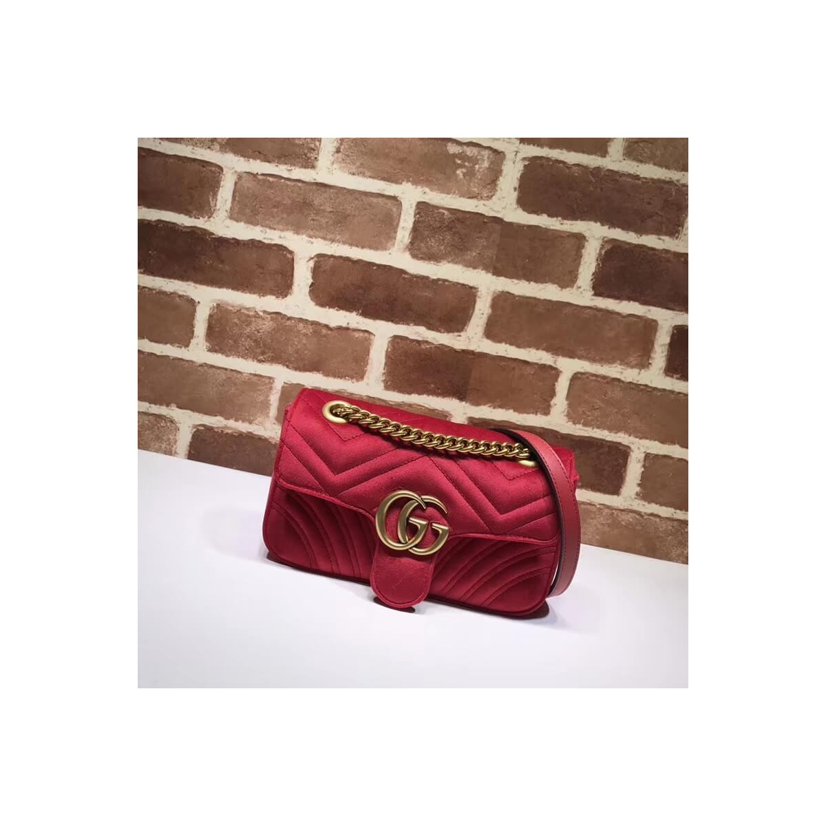 Gucci GG Marmont Velvet Shoulder Bag 446744