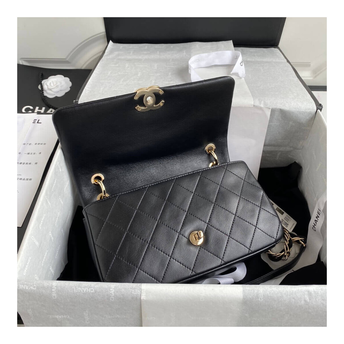 Chanel Lambskin Large Flap Bag AS2319