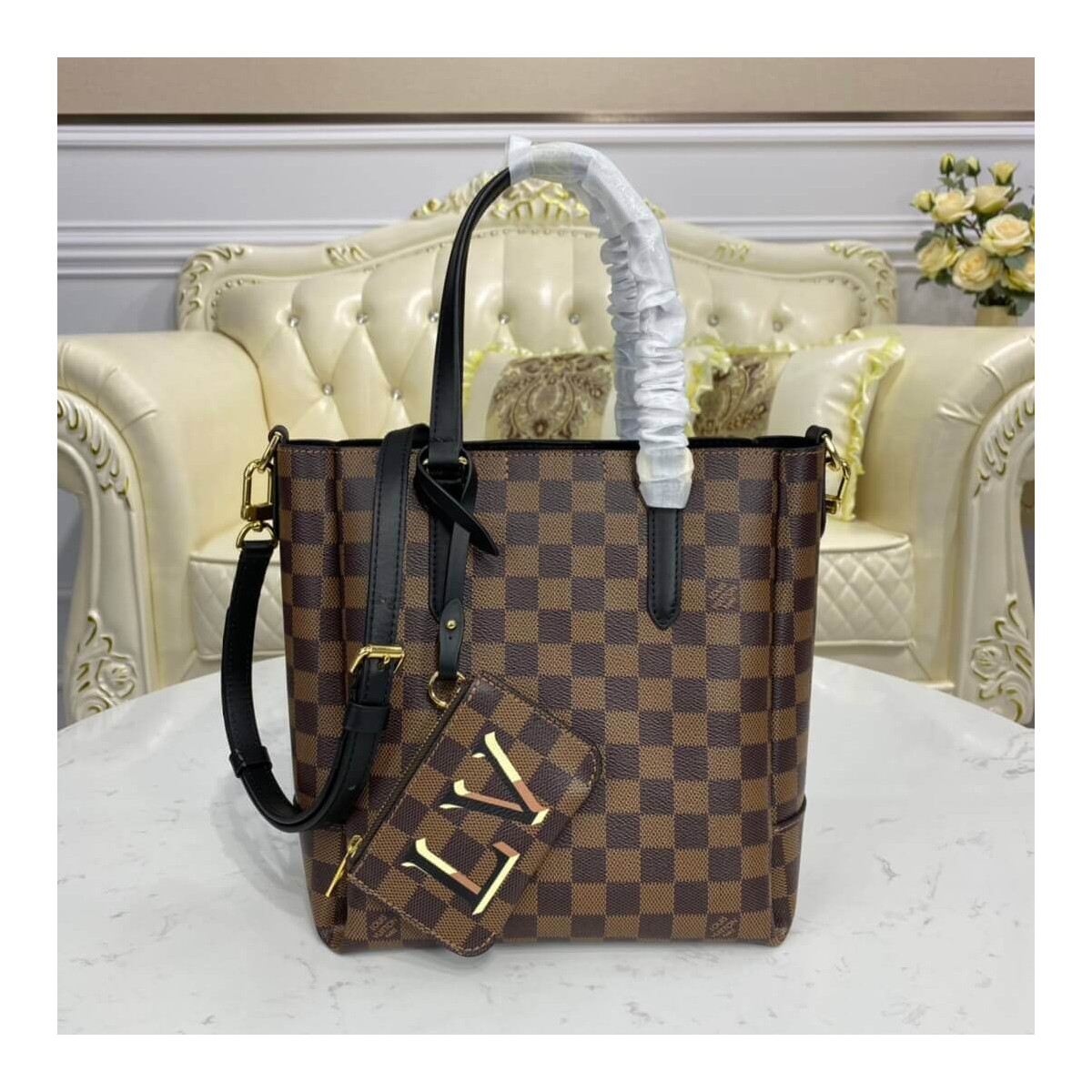 Louis Vuitton Damier Belmont PM N60297 N60348