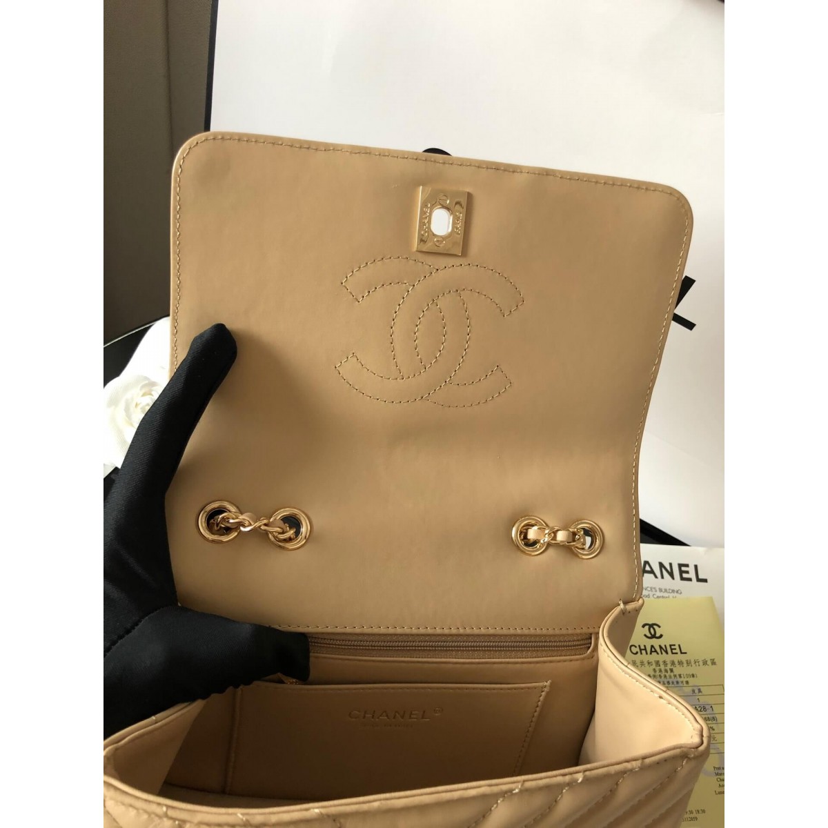 Chanel Calfskin Mini Flap Bag A91586