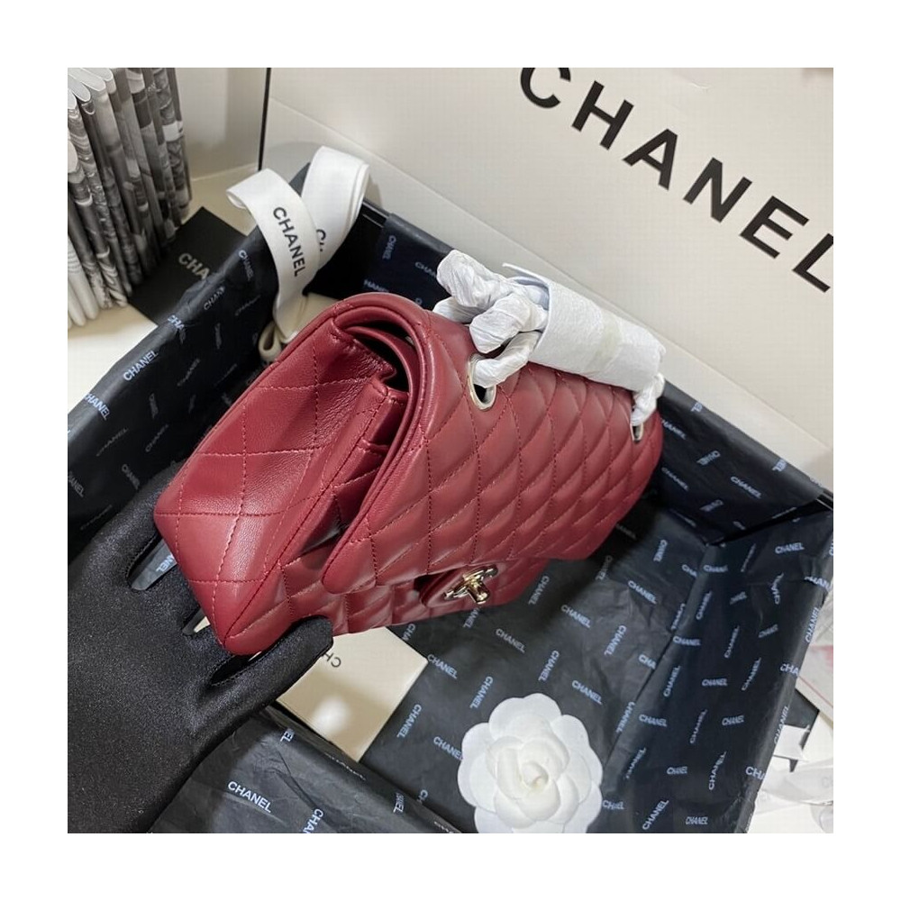 Chanel Small Classic Double Flap Bag A01113 in Lambskin