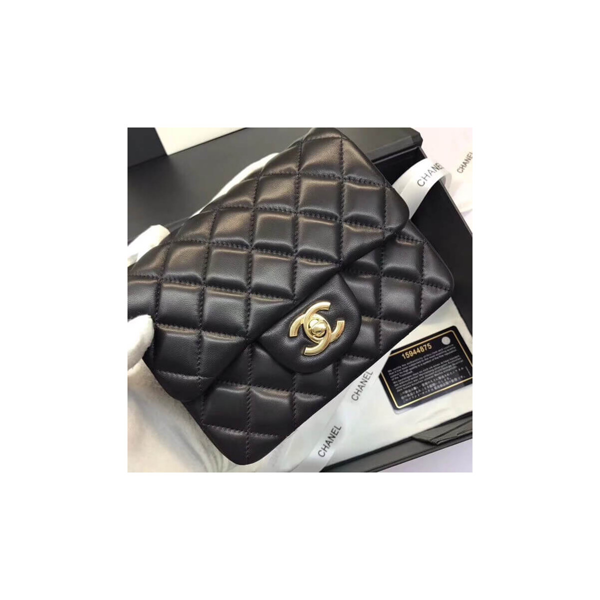 Chanel Lambskin 17cm Classic Flap Bag 1115