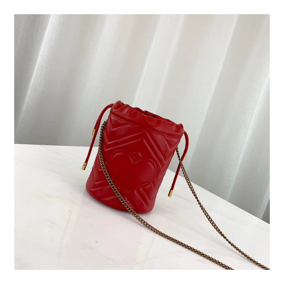 Gucci GG Marmont Matelassé Mini Bucket Bag 575163