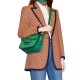 Gucci Horsebit 1955 Small Shoulder Bag 602204 Green Leather