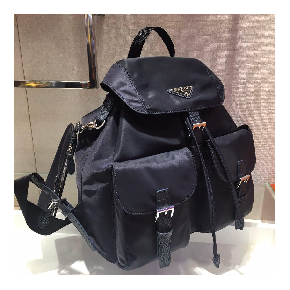 Prada Medium Nylon Backpack 1BZ811