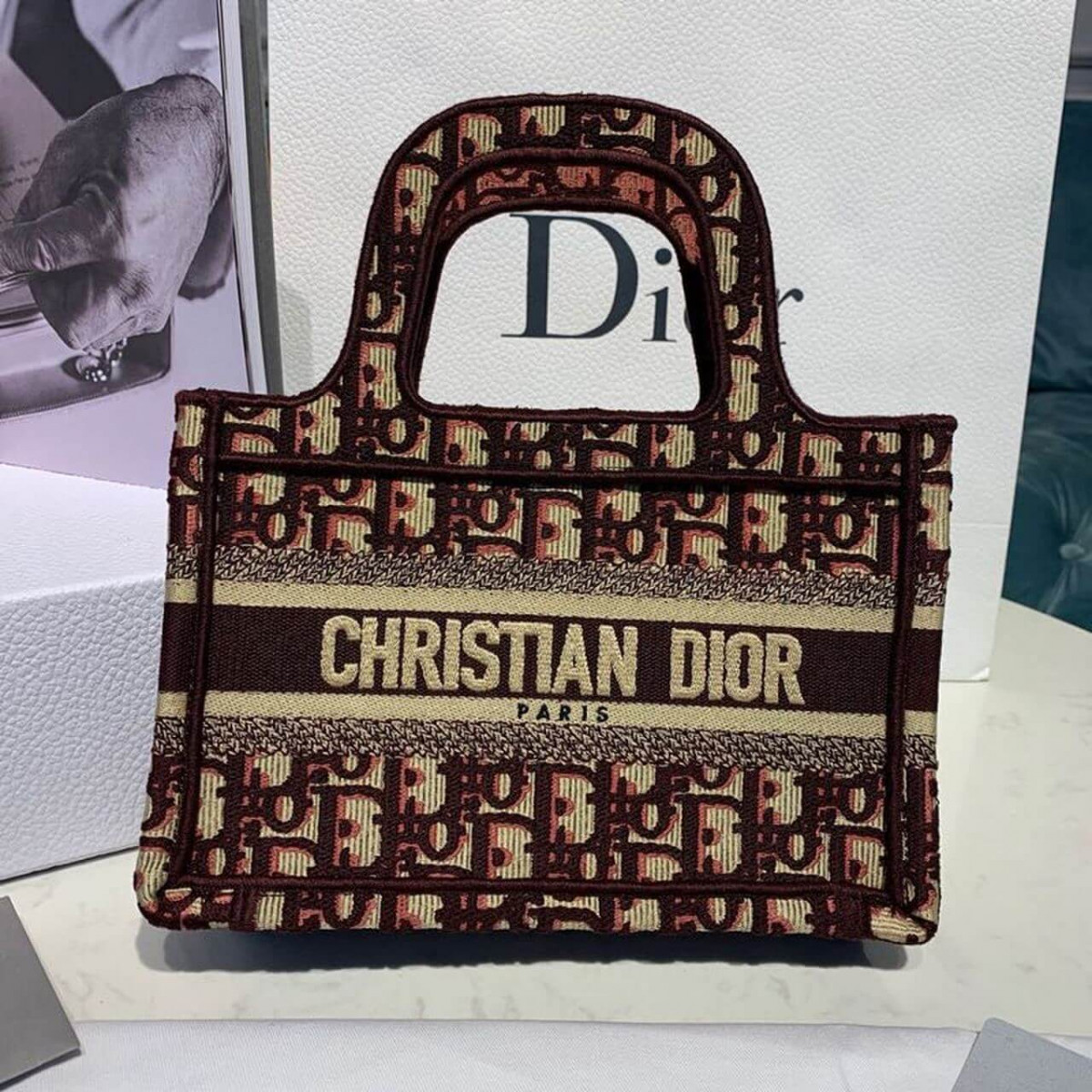 Christian Dior Oblique Mini Book Tote M1271