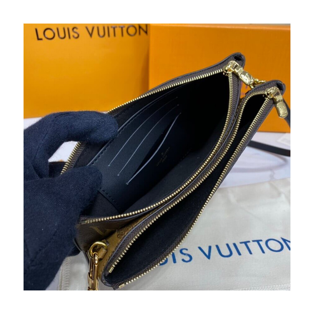 Louis Vuitton Monogram Double Zip Pochette M69203