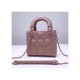 Dior Mini Lady Dior Bag in Ultramatte Cannage Calfskin M0505