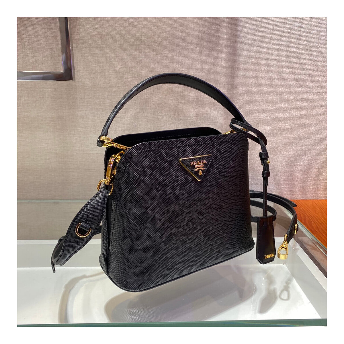 Prada Matinée Micro Saffiano Leather Bag 1BA286