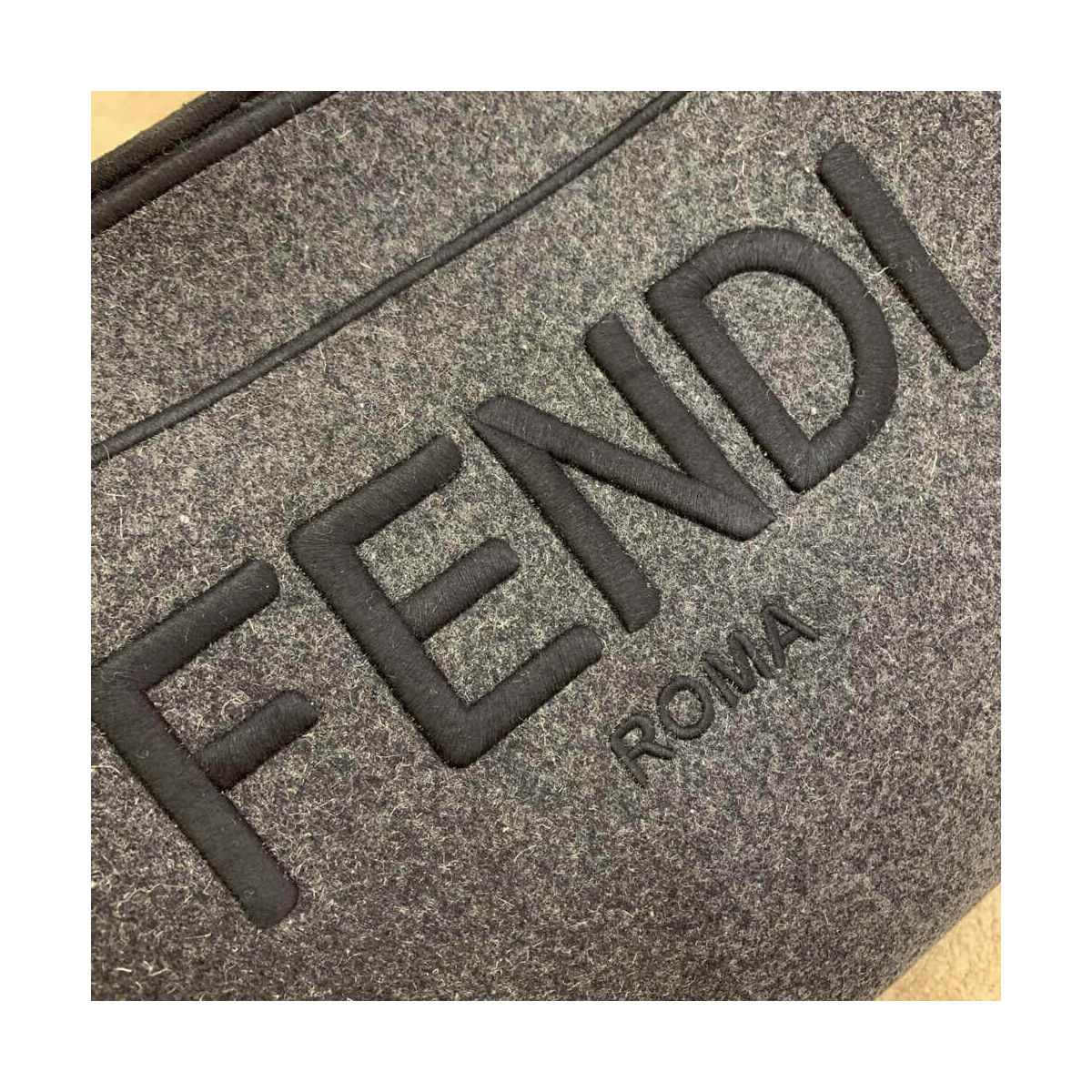 Fendi Logo Wool Shopper 8BH378