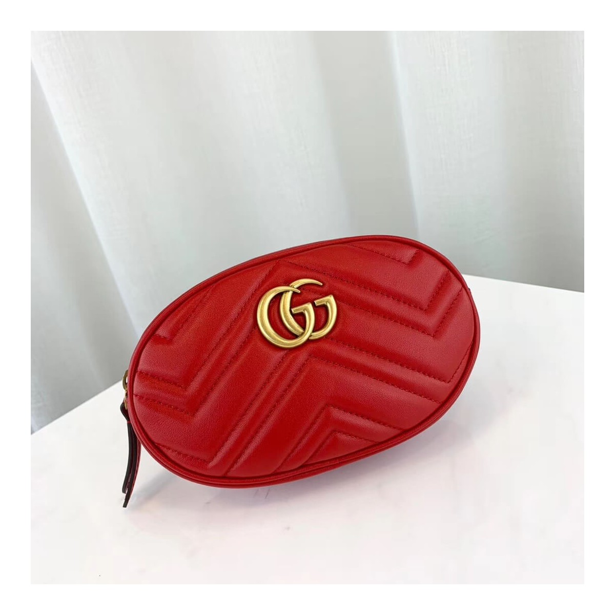 Gucci GG Marmont Matelasse Leather Belt Bag 476434