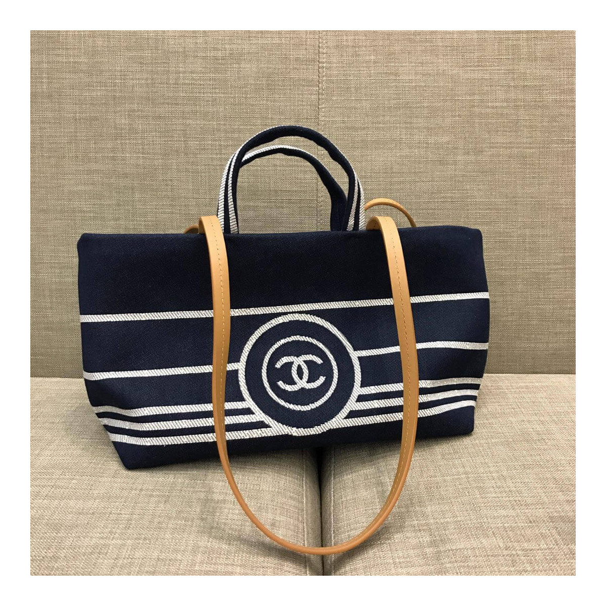 Chanel Denim Large Tote A92241