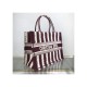 Dior Small Book Tote D-Stripes Embroidery M1296