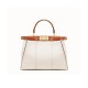 Fendi Peekaboo Iconic Medium Leather Bag 8BN290 White