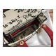 Dior Medium Lady D-Lite Dioramour Bag Latte Multicolor Dioramour Graffiti Embroidery M0565