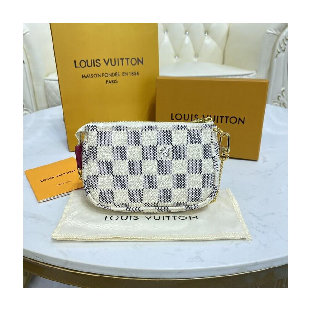 Louis Vuitton Damier Azur Mini Pochette Accessoires N60487