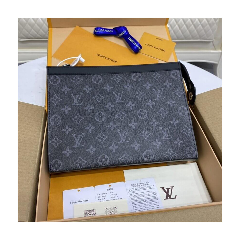 Louis Vuitton Monogram Eclipse Pochette Voyage MM M61692