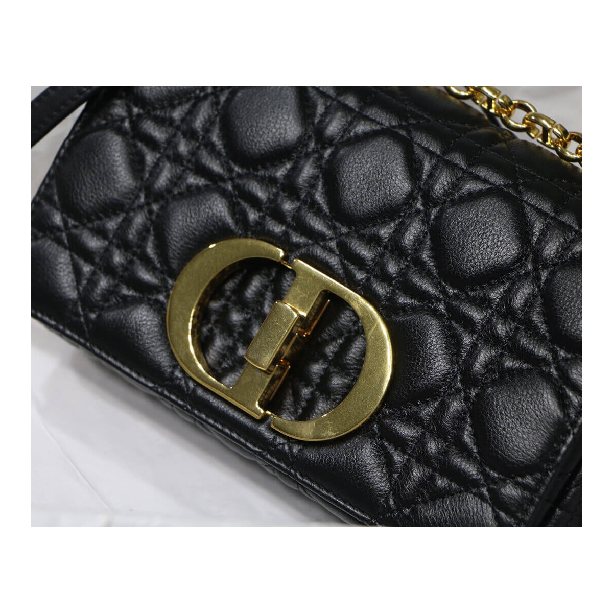 Dior Small Caro Bag in Supple Cannage Calfskin M9241