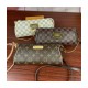 Louis Vuitton Damier Ebene Canvas Eva Clutch N55213