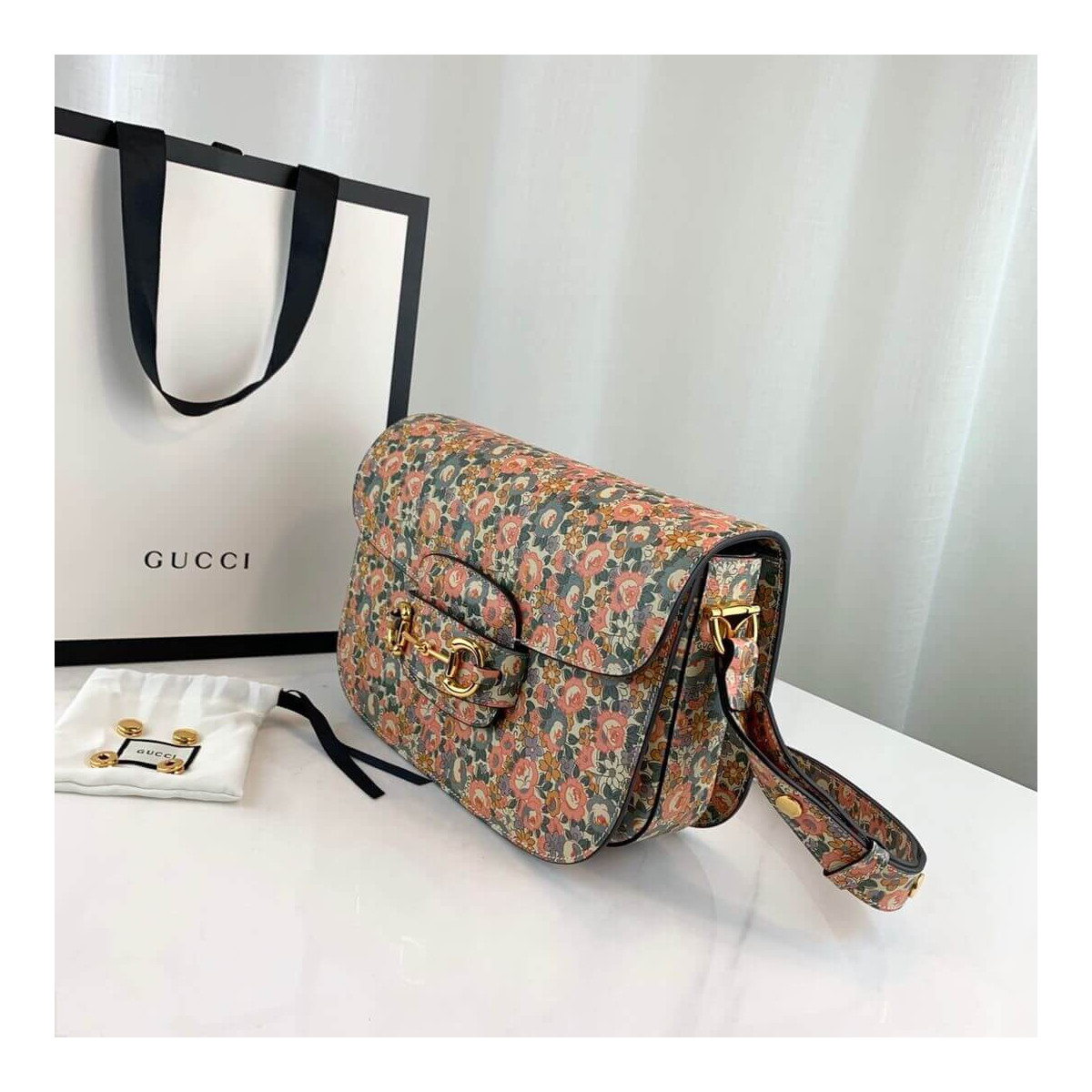 Gucci Horsebit 1955 Liberty London Bag 602204