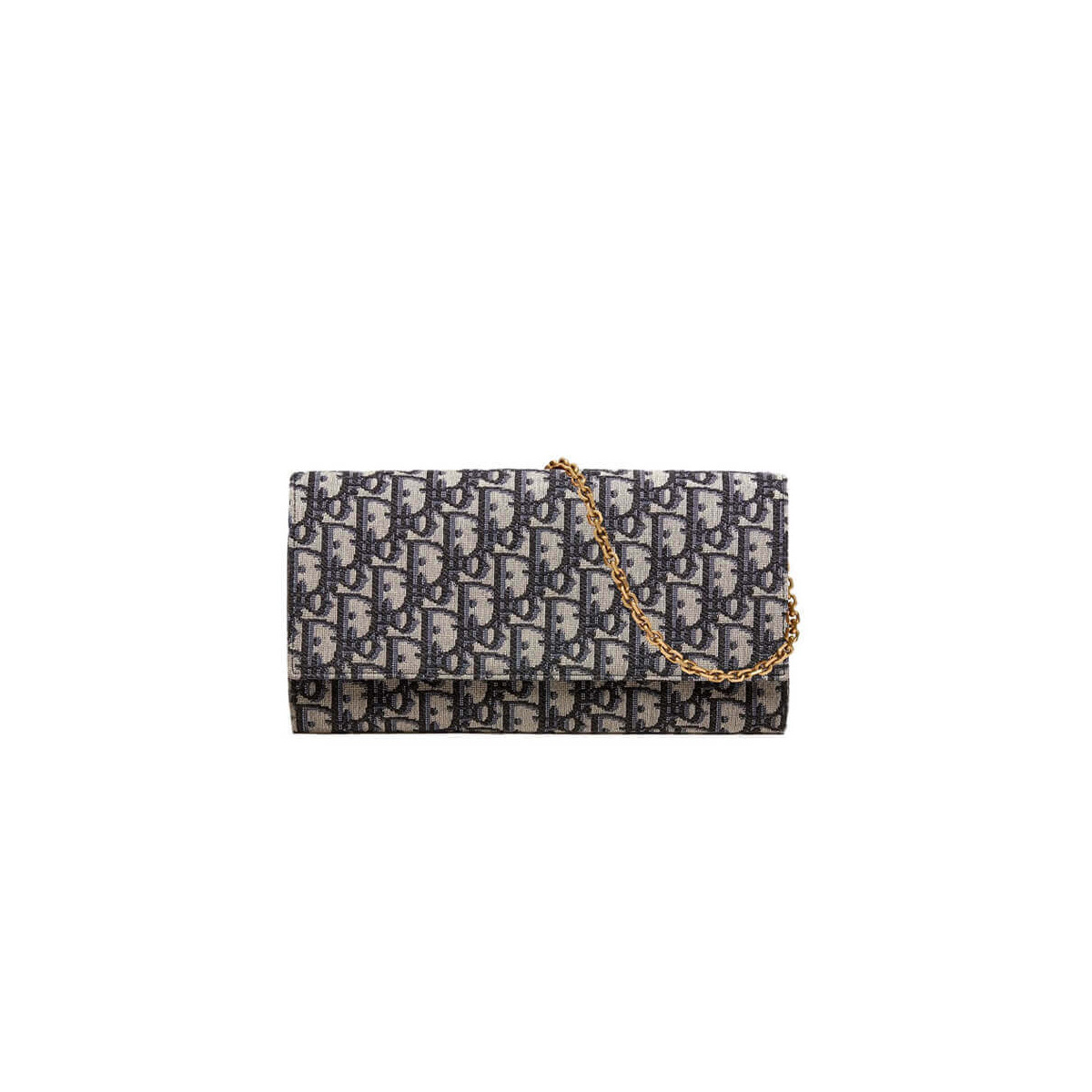 Christian Dior Oblique Clutch with Chain Bag S5401