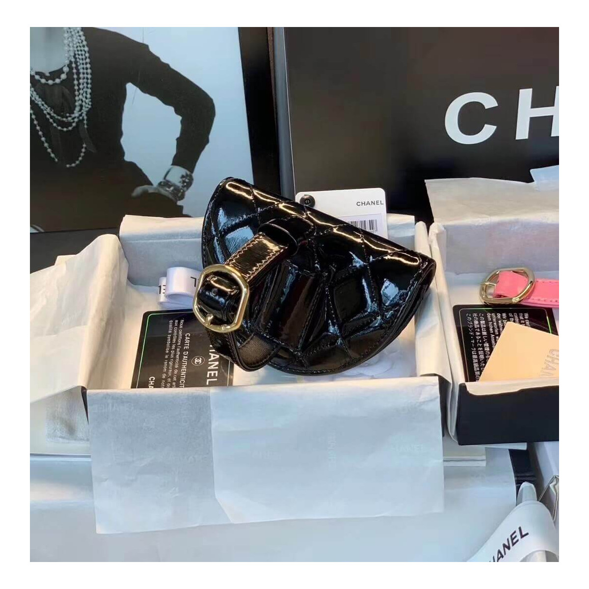 Chanel Flap Coin Purse Wristlet AP1346