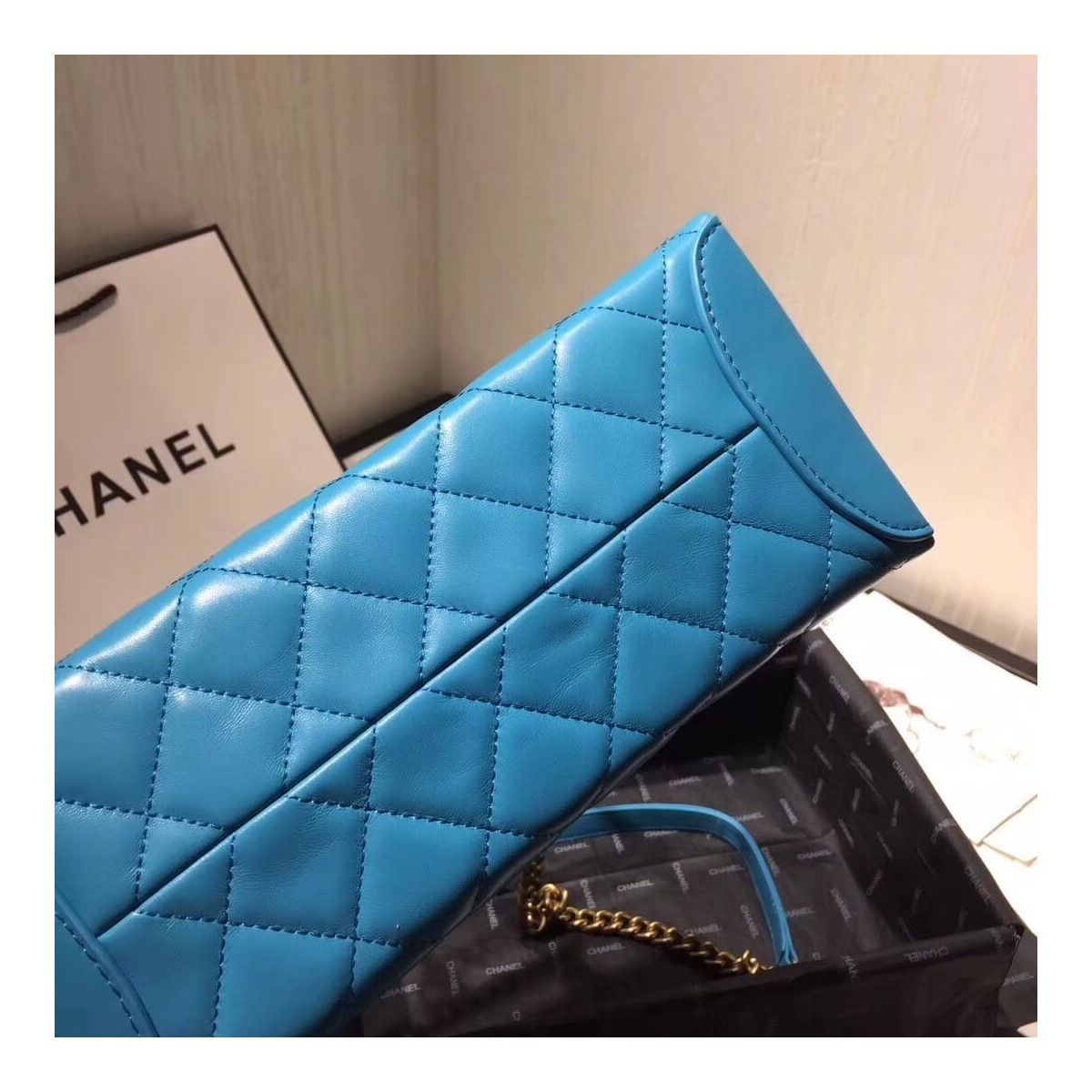 Chanel Flap Bag With Top Handle AS1174