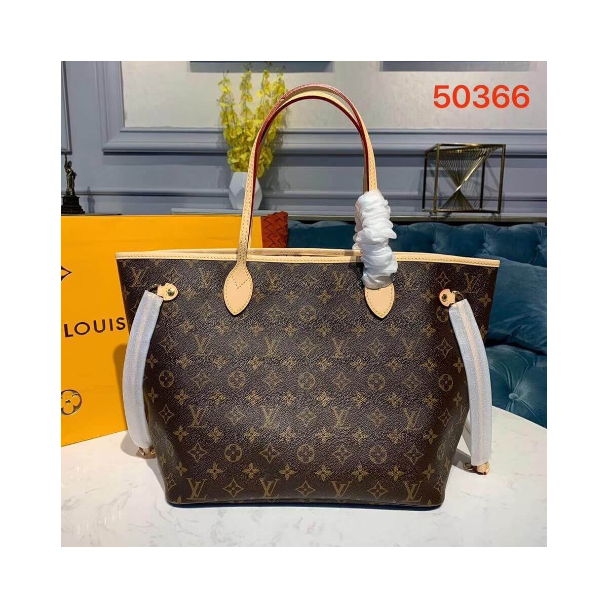 Louis Vuitton Monogram Canvas Neverfull MM M50366 Pink