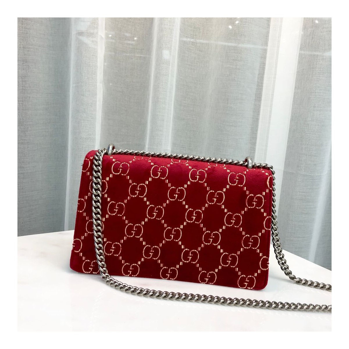 Gucci Dionysus GG Velvet Small Shoulder Bag 400249