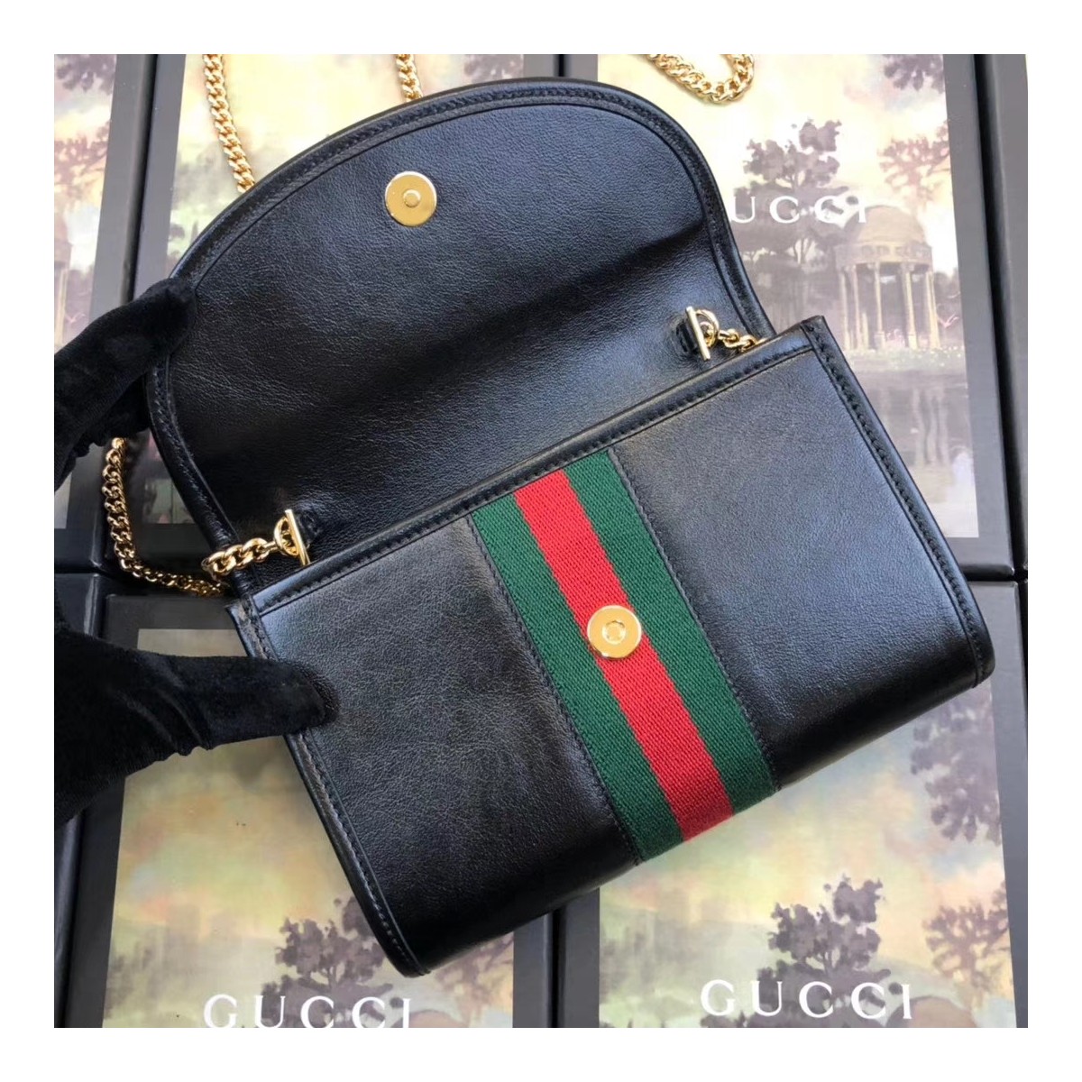 Gucci Smooth Leather Rajah Mini Bag 573797