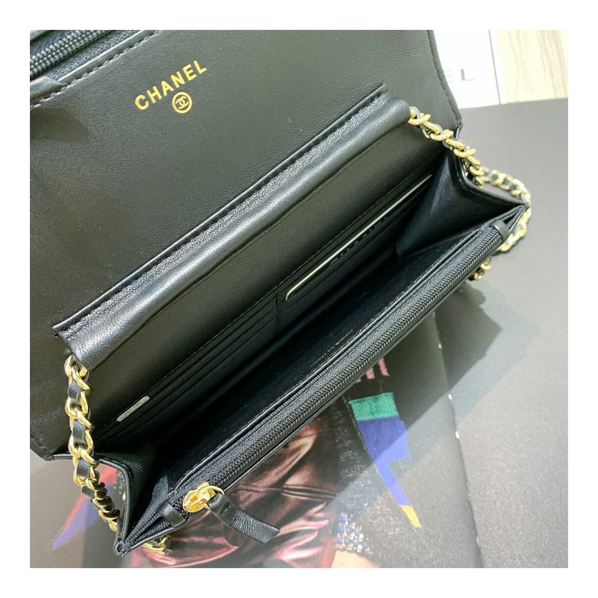 Chanel Lambskin Chain Bag 86058