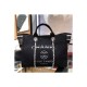 Chanel Deauville Tote 38cm Canvas Bag A66941 Multi