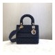 Dior Medium Lady D-Lite Bag Embroidered Velvet M0565O