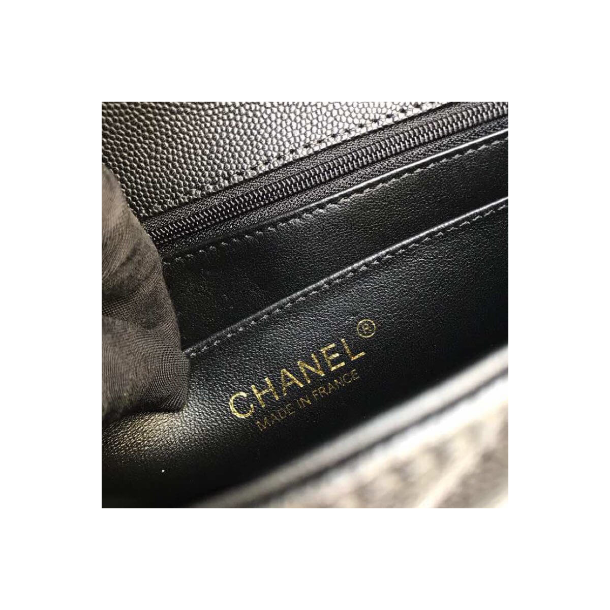 Chanel Caviar Calfskin 20cm Classic Flap Bag 1116 Black