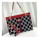 Gucci Rajah GG Tweed Large Tote 537219