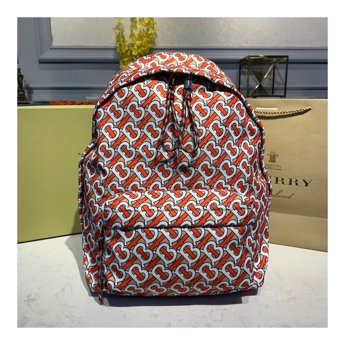 Burberry Monogram Print Nylon Backpack 80161071