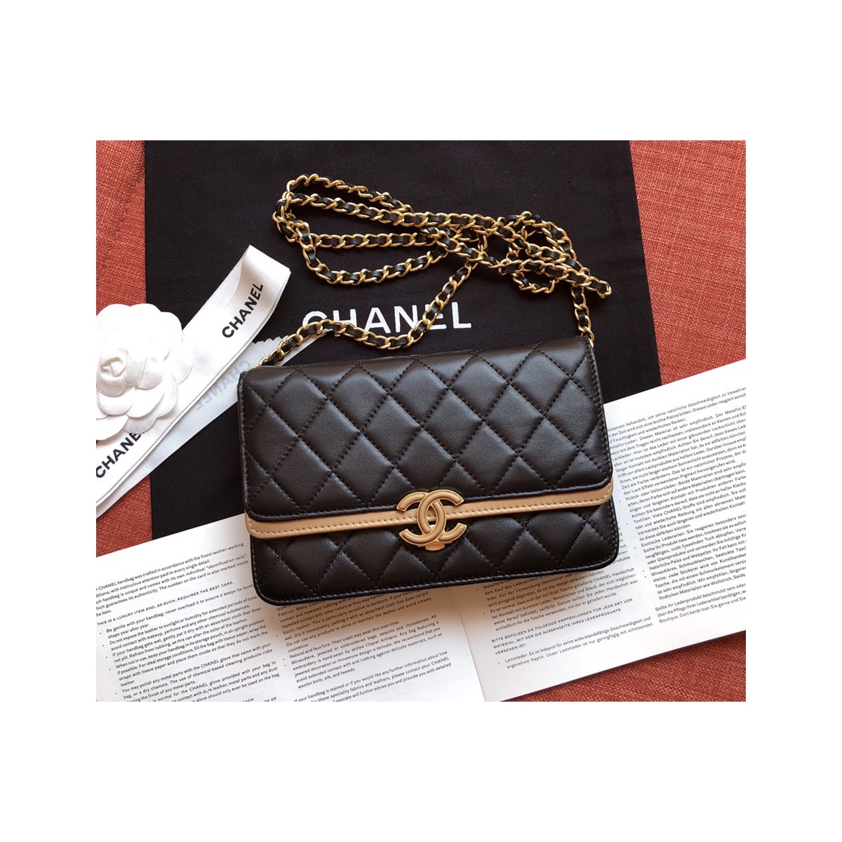 Chanel Small Flap Bag A57275 Black/Gold