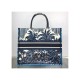 Dior Book Tote in Blue Palms Embroidery M1286